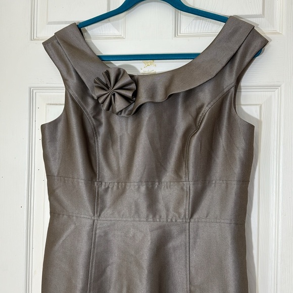 Calvin Klein Metallic Brown Dress Office Wear Size 12 - Picture 3 of 10